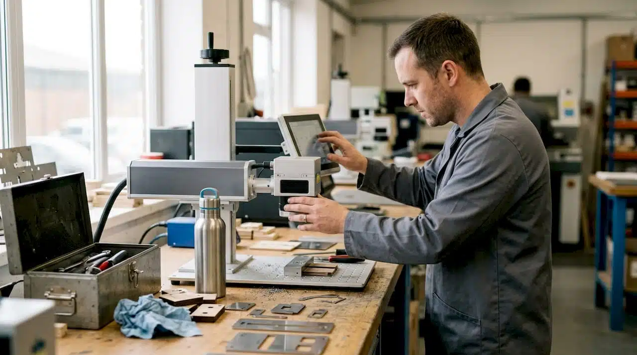 Opérateur spécialisé dans le réglage des machines de gravure laser