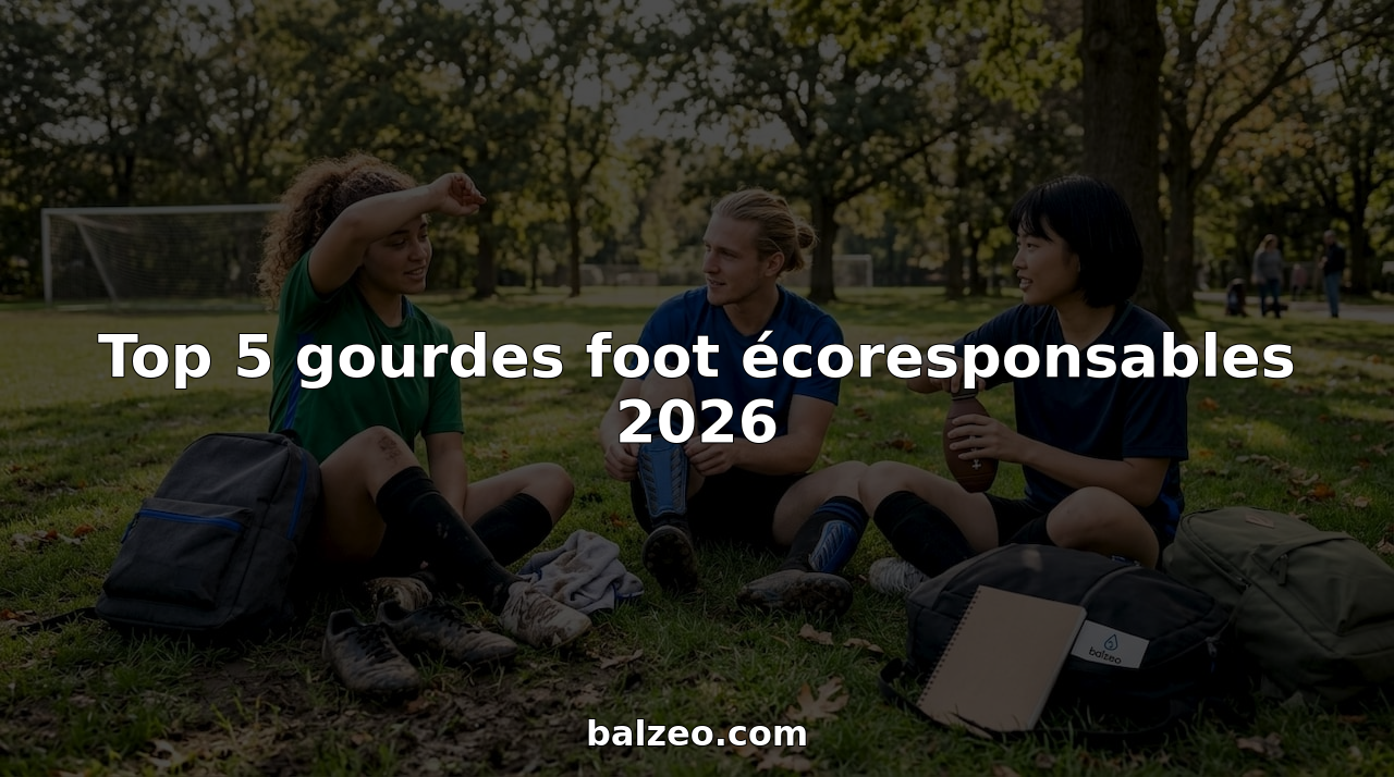 Des joueurs profitent d’un match au parc en utilisant des gourdes de football respectueuses de l’environnement.