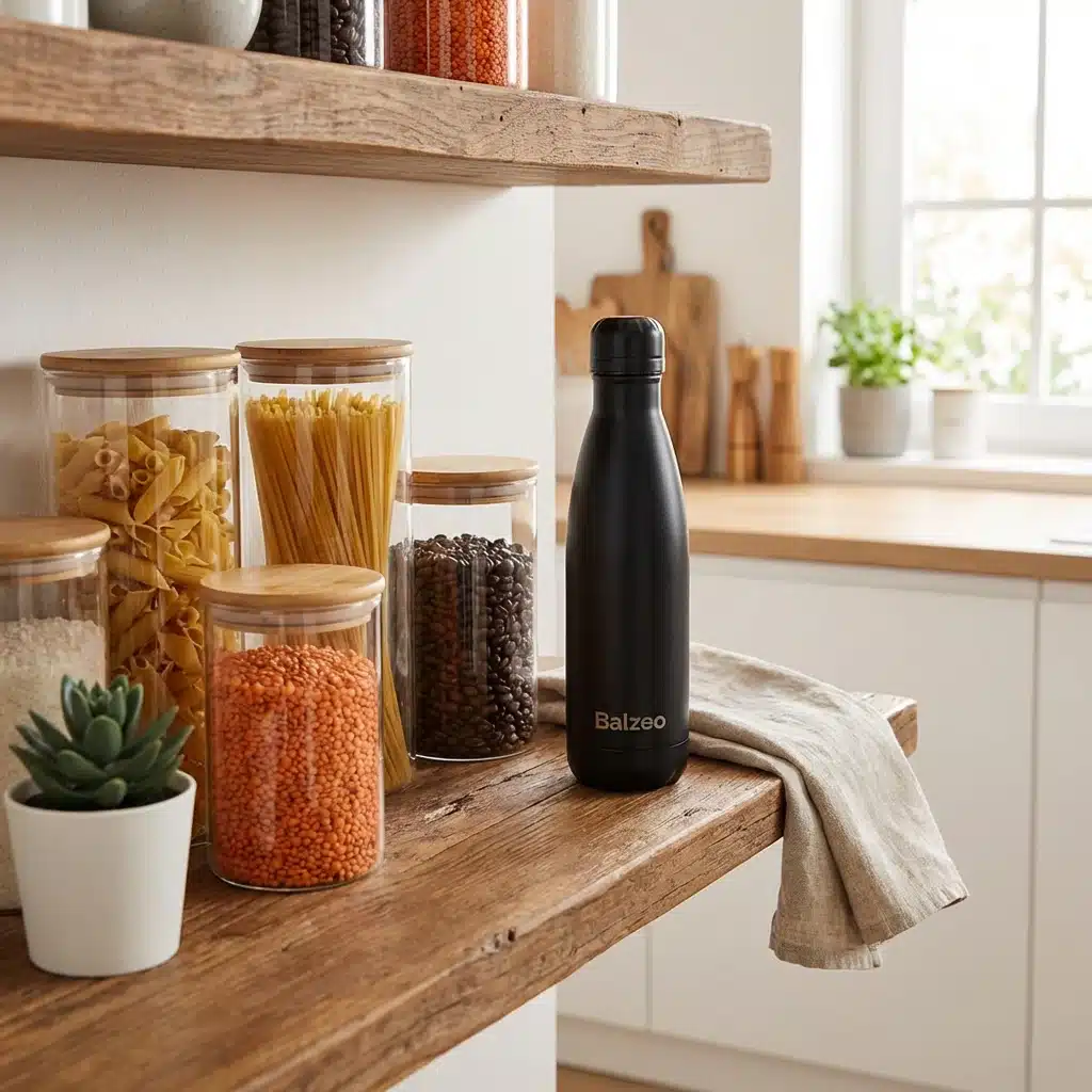 Les accessoires indispensables pour un mode de vie zéro déchet 6 Bouteille balzeo noire