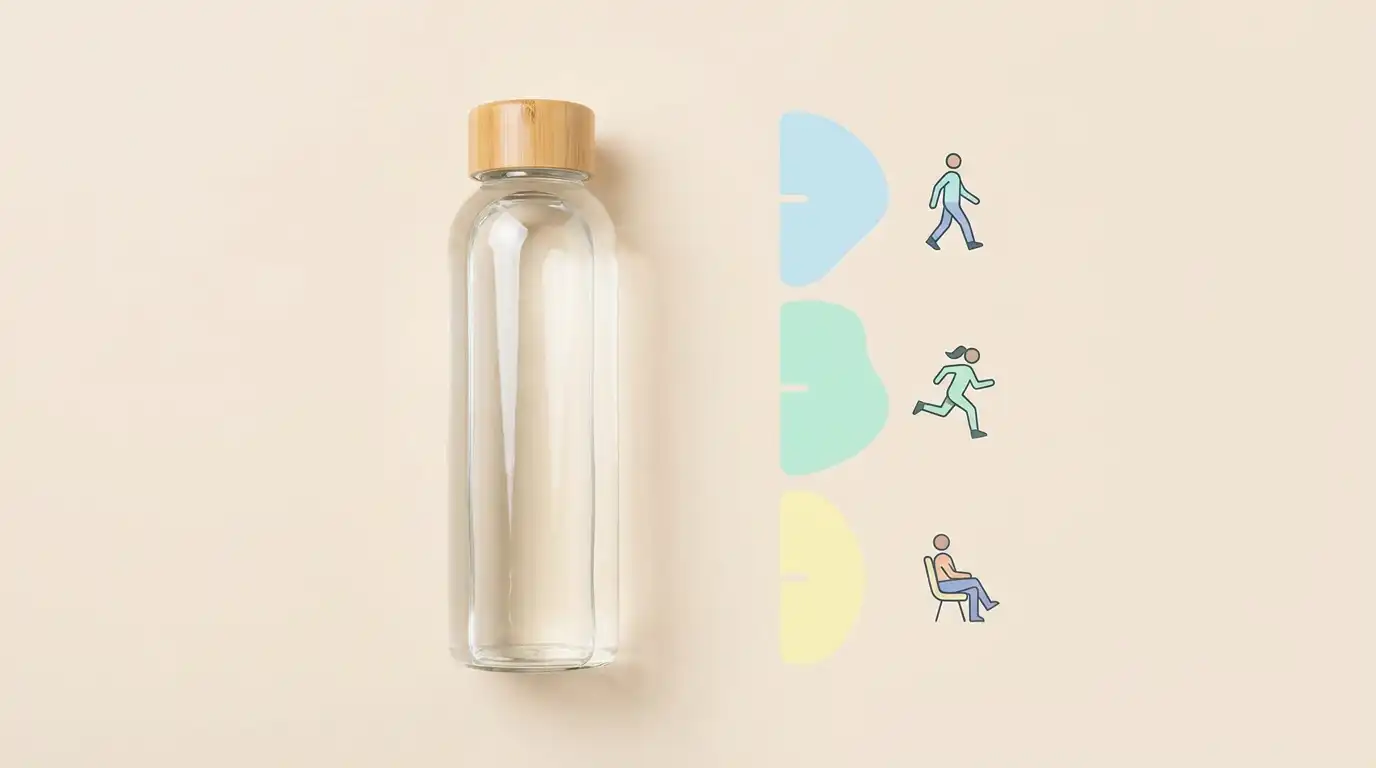 Combien d'eau boire par jour ? Le guide canicule 2026 1 Repères pour savoir combien d'eau boire par jour selon l'âge et l'activité, infographie hydratation